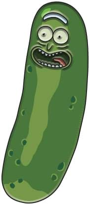 Rick and Morty, Licensed Original Artwork, Pickle Rick - Enamel Lapel Pin, 1.5"