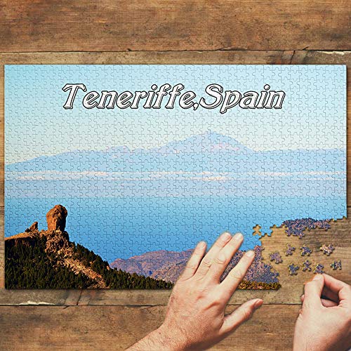 Rompecabezas de Teneriffe de España, 1000 piezas, juego de arte de viaje, recuerdo de madera