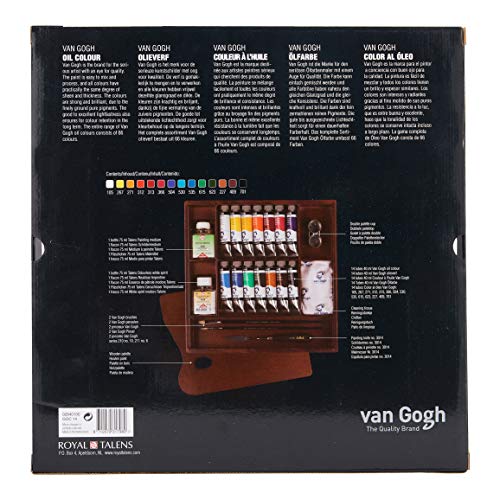 Royal Talens Van Gogh Caja De Madera Lujo Pintura Al óleo Set