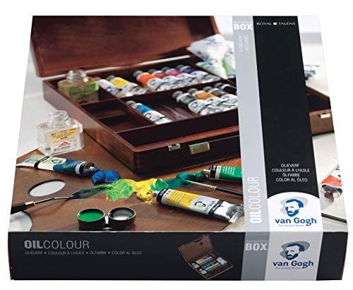 Royal Talens Van Gogh Caja De Madera Lujo Pintura Al óleo Set