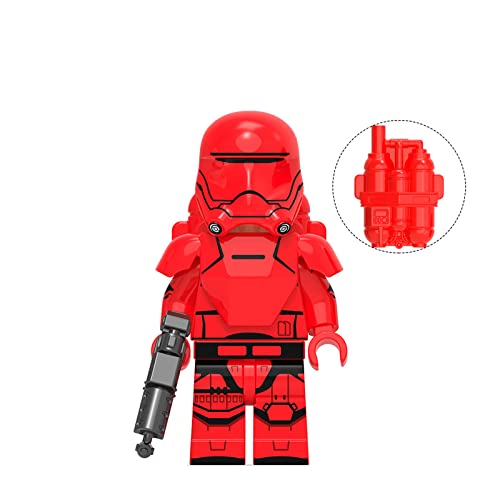 RTWJLG Lego Guerra de Las Galaxias Minifiguras Serie,Piroguardia de la Muerte Minifiguras 6 Piezas Mini Juguetes Bloques de Construccion de Minifigura