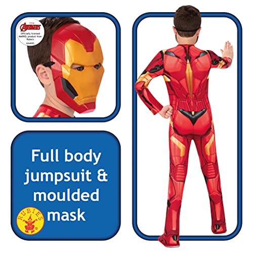 Rubies Disfraz oficial Marvel Iron Man, talla S- 5-6 años 702024-S