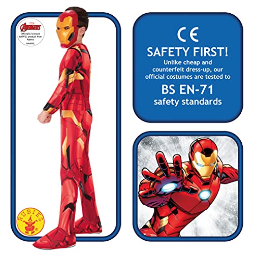 Rubies Disfraz oficial Marvel Iron Man, talla S- 5-6 años 702024-S