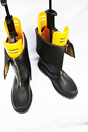 RUIRUICOS Final Fantasy VII FF7 Cloud Strife Cosplay Shoes Black Boots Custom Made 41 AS P