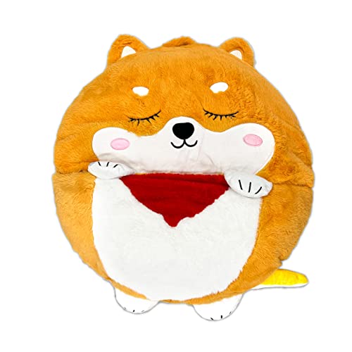 Saco de Dormir Niños Almohada Peluche Convertible 2 en 1【 Saco Infantil Perrito Shiba Akita Aitor 165cm 】 Dreamy Friends