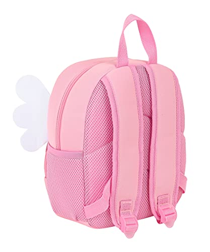 Safta Mochila Neopreno Unicorn, 200x90x250 mm, Rosa/Rosa Claro