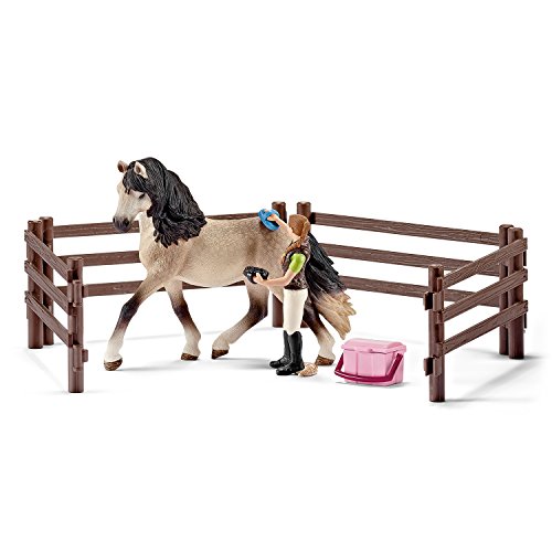 Schleich - Set de Cuidado de Caballos, Andaluz (42270)