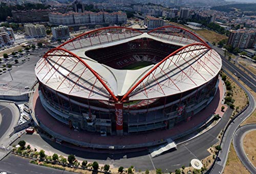 SDBRKYH Estadio da Luz Modelo, Estadio do Sport Lisboa e Benfica Edificio del Gimnasio del Club 3D Puzzle Los Aficionados colecciona Souvenirs