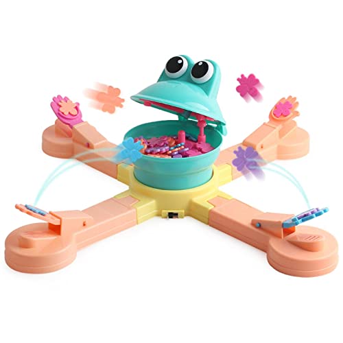 sharprepublic Juegos de Mesa alimentando pequeñas Ranas Juguetes educativos interactivos para Padres e Hijos, Juego de Mesa multijugador Interactivo para Comer Rana