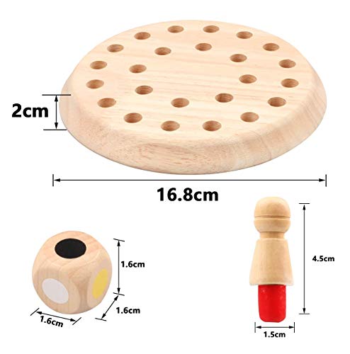 Sinwind ajedrez de Memoria, ajedrez de Memoria Montessori, Juegos Madera, ajedrez de Palo de Memoria de Madera, Niños ajedrez de Memoria, Regalo de cumpleaños para niños