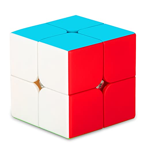 SISYS 2x2x2 Speed Cube, 2x2 Rompecabezas Cubo Mágico Liso Magic Puzzle Cube 2 by 2 sin Pegatina Juguete Educativo para Niños y Adultos