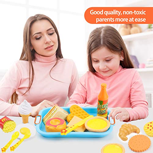 SKY TEARS Juguetes de Comida de Cocina, 31 Piezas Juguetes de rol de Cocina, Juegos de Rompecabezas para la Primera Infancia, Regalos Educativos para Niños y Niñas