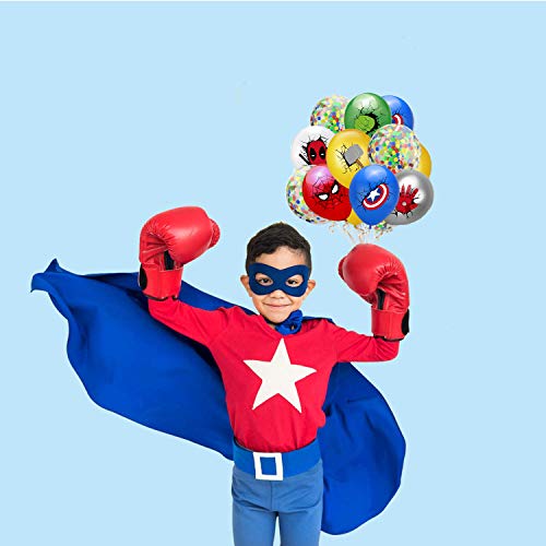 smileh Decoracion Cumpleaños Superheroes Globos de Superheroes Superhéroe Feliz Cumpleaños del Pancarta Superhéroes Cake Toppers