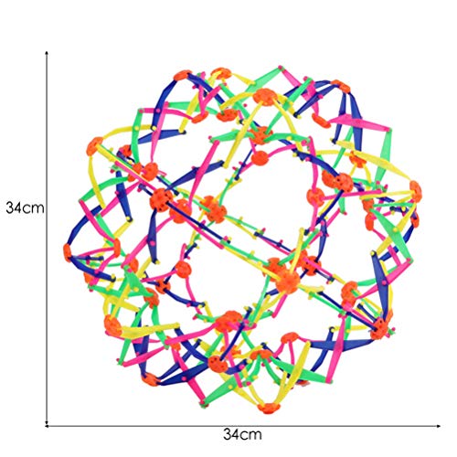 Snow forest Bola telescópica mágica Juguete de plástico para niños Bola telescópica Colorida Divertida Bola mágica de expansión de plástico Multicolor Bola de expansión retráctil Cambiable