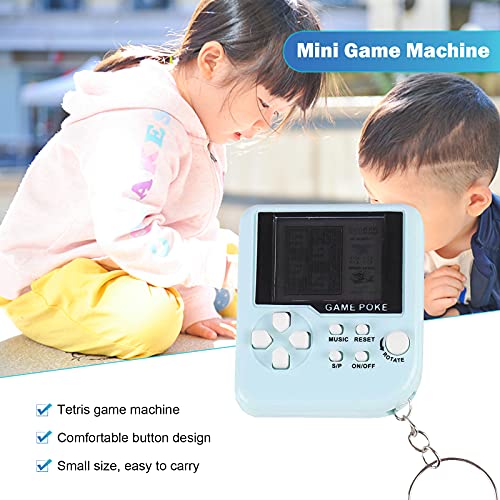SoeHong Mini máquina de juego clásica, mini máquina de juego clásica, portátil retro clásico juego consola de juegos de mano llavero juguetes electrónicos para niños