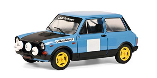 Solido- Other License Autobianchi A112 MK5 Abarth Chardonnet Rally-Maqueta de Coche (Escala 1:18), Color Azul, Negro (1803801)