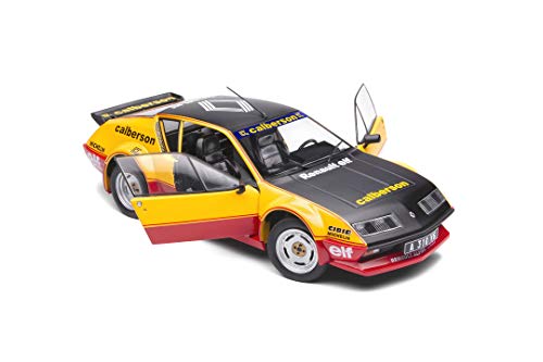 Solido- Renault Alpine A310 Pack GT 1983 Calberson Evocation-Maqueta de Coche (Escala 1:18), Color Naranja, Negro y Rojo (421186400)