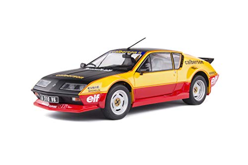 Solido- Renault Alpine A310 Pack GT 1983 Calberson Evocation-Maqueta de Coche (Escala 1:18), Color Naranja, Negro y Rojo (421186400)