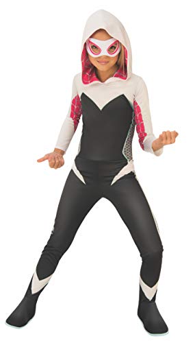 Spider Gwen - Marvel Rising: Secret Warriors - Disfraz de Disfraz Infantil - Mediano - 132 cm - Edad 5/7