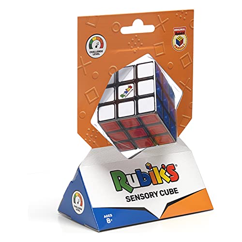 Spin Master 3x3 colour matching puzzle to help the visually impaired Rubiks Cube Sensory: el rompecabezas original de 3 x 3 colores a juego para ayudar a las personas con discapacidad visual (6063346)