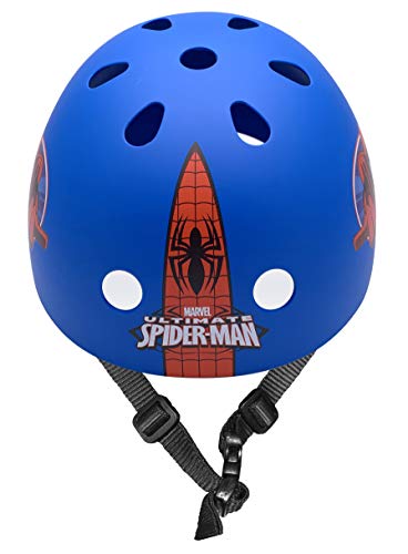 Stamp SM250102 Spiderman casco de Skateboard para niño, talla 54-60 cm, azul