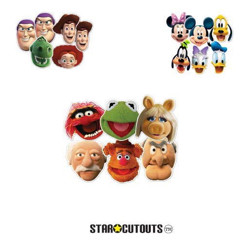 STAR CUTOUTS – stsmp60 – 6 máscaras – Diferentes Personajes – The Muppets Show – Talla única