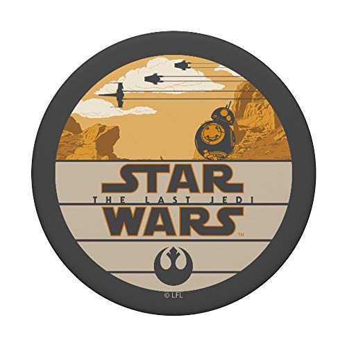 Star Wars Last Jedi BB-8 Retro Desert Roll Badge PopSockets PopGrip: Agarre intercambiable para Teléfonos y Tabletas