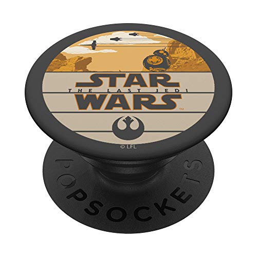 Star Wars Last Jedi BB-8 Retro Desert Roll Badge PopSockets PopGrip: Agarre intercambiable para Teléfonos y Tabletas