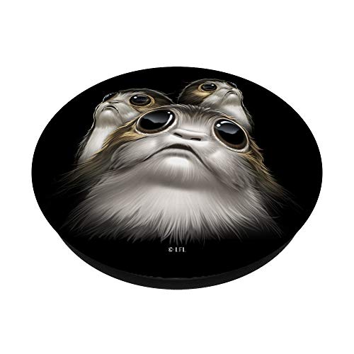 Star Wars Last Jedi Porgs Big Eyes Cute PopSockets PopGrip: Agarre intercambiable para Teléfonos y Tabletas