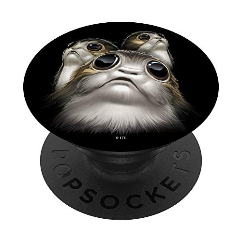 Star Wars Last Jedi Porgs Big Eyes Cute PopSockets PopGrip: Agarre intercambiable para Teléfonos y Tabletas