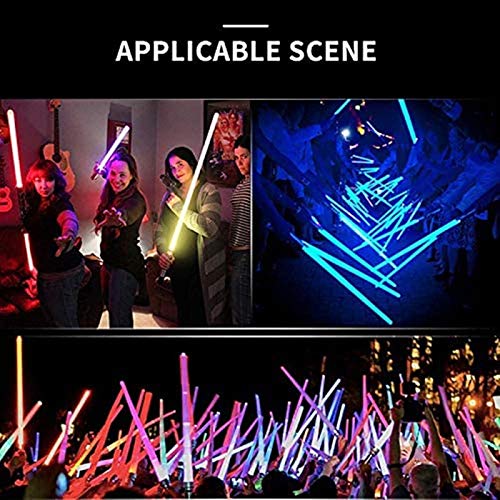 Star Wars Lightsaber 2 piezas Toy Lightsaber Espada plegable Sable de doble cara Multi Colorr con efectos de sonido Juguetes Light Saber para niños niñas niños