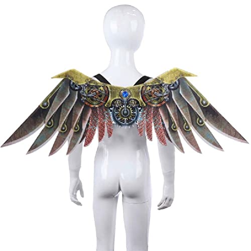 Steampunk Wings Carnival Party Halloween Masquerade Cosplay Costume Blade Wings Cool Punk Wings para niños Adultos Chicos Chicas