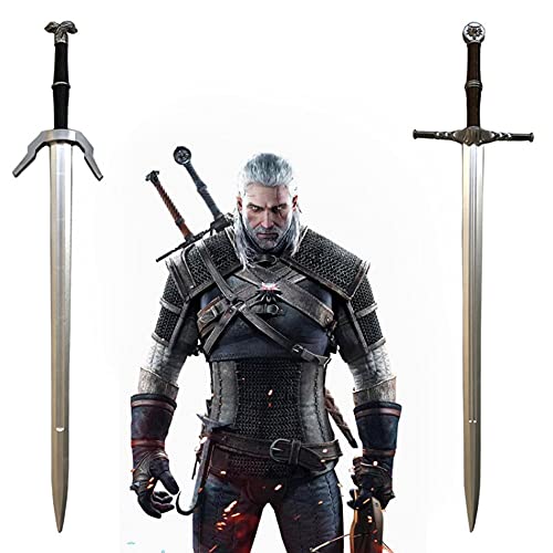 StMiYi The Witcher 3:Wild Hunt Geralt Cosplay Espada,Espada Arma Juguetes Película Prop Katanas Blade Sword,Regalo Para Amantes del Anime,Accesorios De Cosplay de ropa,Juguetes Decorativos