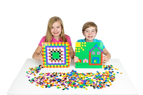 Strictly Briks - Classic Bricks - Set de píxeles de 2 x 2 - 100 % Compatible con Todas Las Grandes Marcas de Ladrillos - Juegos creativos manuales - Azul, Verde, Rojo y Amarillo - 288 Piezas