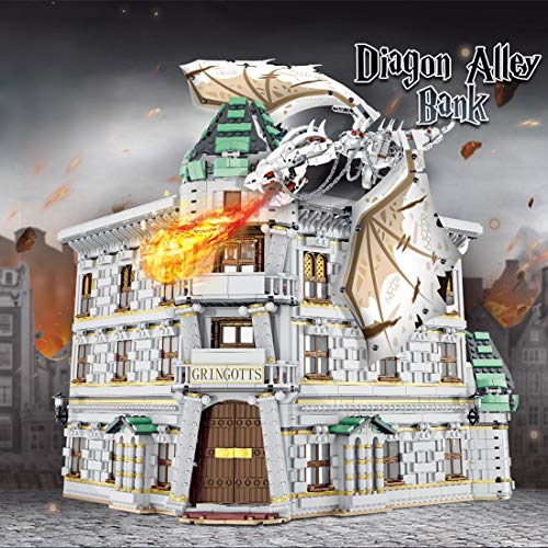 Sunery El Banco Callejón Diagon para Harry Potter, Juguete de Construcción, 4185 Piezas Set de Construcción para Adultos, Compatibles con Lego Harry Potter - Callejón Diagon