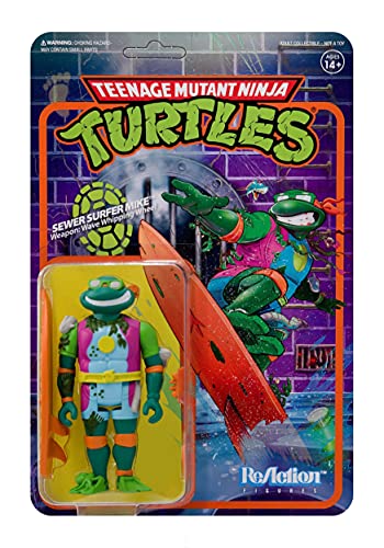 Super 7 Sewer Surfer Micelangelo - Tortugas Ninja Mutantes Adolescentes W3 (TMNTW03-SRS01)