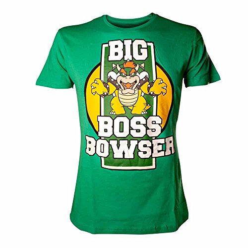 Super Mario Bros - T-Shirt Super Mario: Big Boss Browser Green (Xl) [Importación Francesa]