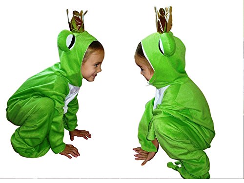 Sy12 Taille 108-115 Frog King Costume, Frog King Fasching Costumes, Frog King Carnival costume, pour les tout-petits, enfants pour Carnival Carnival Carnival, adapté pour l'anniversaire, Noël