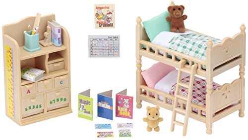 Sylvanian Families - 4254 - Muebles Habitación Niños + 5019 - Set Cama Doble