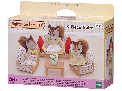 Sylvanian Families 4464 Set de sofá y sillones + 5019 Set Cama Doble