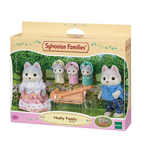 SYLVANIAN FAMILIES 5636 Familia Husky - casa de muñecas, Multicolor