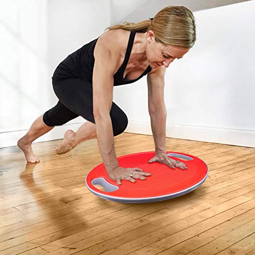 Tablero de balance de bamboleo Profesional Antideslizante Banco de equilibrio Ejercicio Equipo de equilibrio Estabilidad Soporte de entrenador 360 grados horizontal giratorio for entrenamiento de fitn