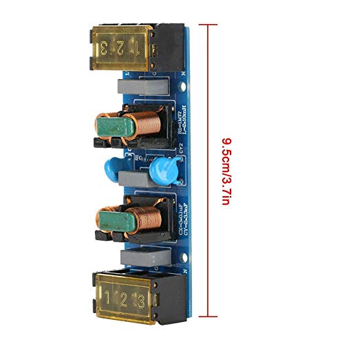 Tablero de filtraci¨®n de la fuente de alimentaci¨®n Placa de filtro de paso bajo de potencia de dos etapas de alta frecuencia de EMI para la fuente de alimentaci¨®n(25A)