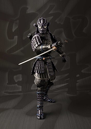 TAMASHII NATIONS Onmitsu Black Spider-Man Figura 19 cm Marvel Meisho Manga Realization, Color (BDIMV551016)