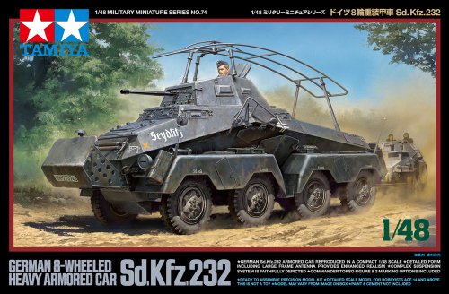 Tamiya Vehículo blindado alemán SD.KFZ 232 8 ruedas