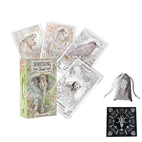 Tarjetas de Tarot Spiritsong,Spiritsong Tarot Cards,Style D,Tarot Deck