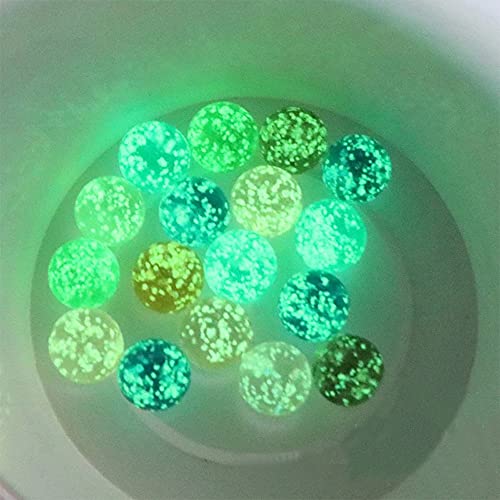 TEBX Florero relleno resplandor en los juegos de mármol Drak Marble Run Machine Beads luminoso bola de vidrio mármol máquina Pinball mármol pequeño (color al azar)