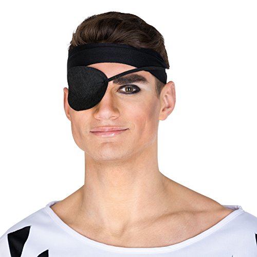 TecTake dressforfun Disfraz de Rey Pirata para Hombre | Incl. Auténtico Parche Pirata Elástico y una Cinta para Anudar a la Cintura con Cinta para el Pelo (L | No. 300769)