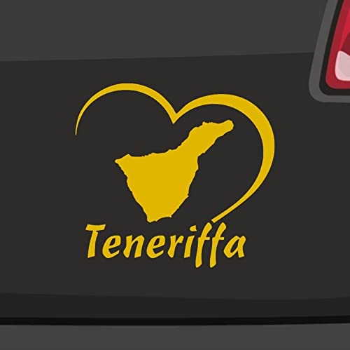 Teneriffa - Pegatinas con forma de corazón, 6 tamaños, España, Santa Cruz, Canarias, Loro Park