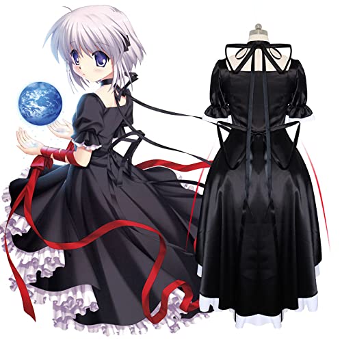 The Popular In Love Game Rewrite Cosplay Disfraz Kanbe Kotori Vestido Estilo Encantador Conjunto Completo Halloween (Grande, Negro)